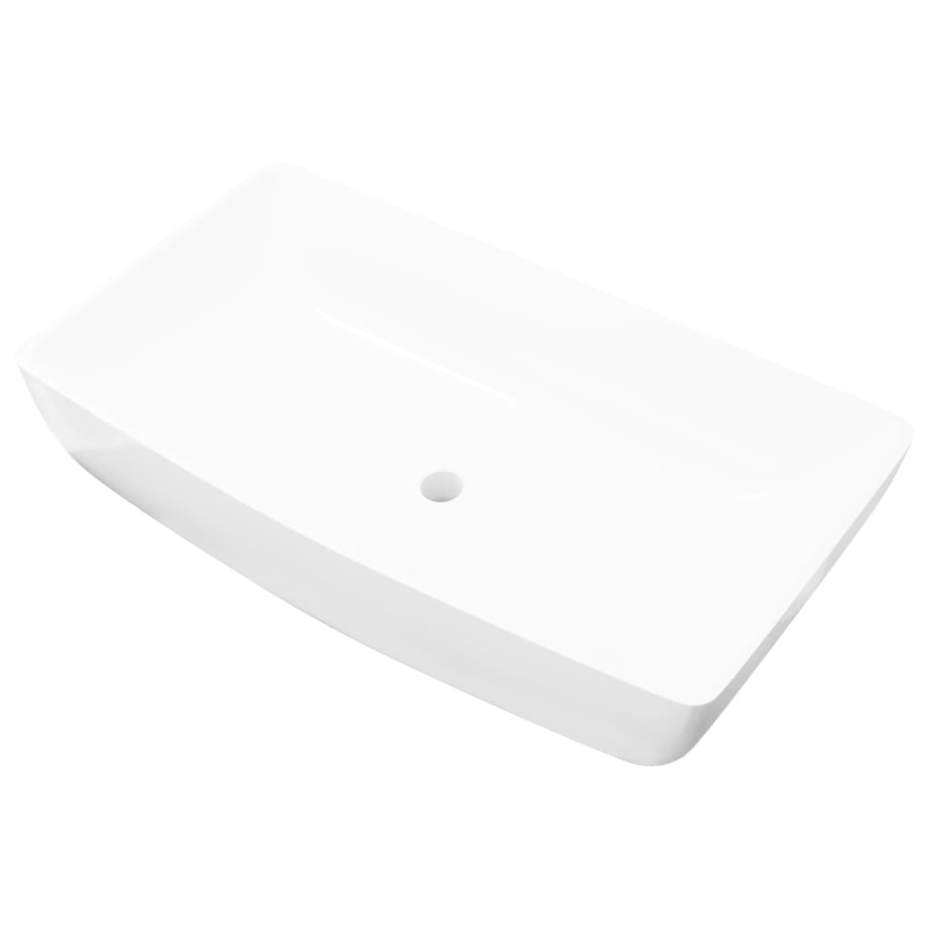 Luxe Keramische Rechthoekige Wasbak 71 X 39 Cm ()