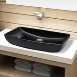 Luxe Keramische Rechthoekige Wasbak 71 X 39 Cm ()