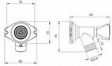 Vsh Aqua-Secure Vorstvrije Gevelkraan Mm R1/2&quot;Xg3/4&quot; (Dn15) Cr