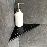 Looox Corner Shelf Rvs Zwart 30Cm