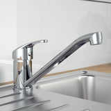 Eisl Keukenmengkraan Grande Vita Classic Chroomkleurig Taupe