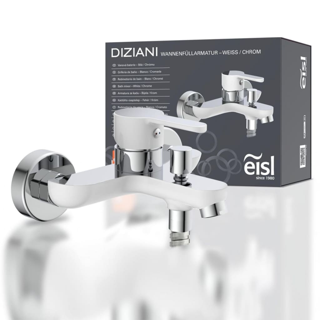 Eisl Badkamermengkraan Diziani Wit En Chroomkleurig
