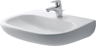 Duravit D-Code Wastafel Wit Hoogglans 550 Mm