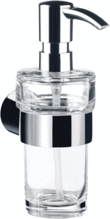 Emco Fino Zeepdispenser Flacon Helder Glas (In De Houder) Chroom
