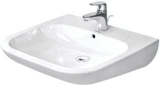 Duravit D-Code Wastafel Wit Hoogglans 600 Mm