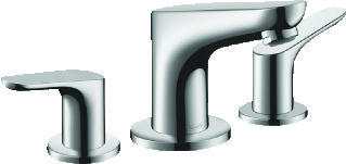 Hansgrohe Hg 3-Hole Basin Mixer Focus Chrome Export