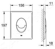 Grohe Skate Air Bedieningsplaat