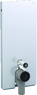 Geberit Monolith St.-Wc 114 Cm P-Bocht W.aansl.midden Glas Wit