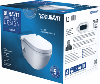 Duravit Starck 3 Toilet Set Hangend 540 Mm