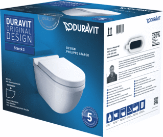 Duravit Starck 3 Toilet Set Hangend 540 Mm