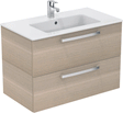 Ideal Standard Tiempo Wastafelmeubel 800X440X550Mm Met 2 Laden Softclose Zand Eiken