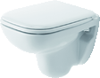 Duravit D-Code Wandwc Wit Hoogglans 480 Mm