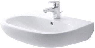 Duravit D-Code Wastafel Wit Hoogglans 550 Mm