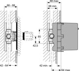 Ideal Standard Inbouwdeel G1/2&quot; Voor Centrale Thermostaat