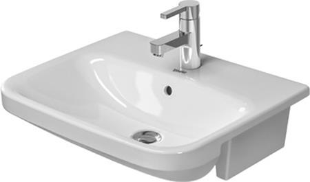 Duravit Durastyle Halfinbouwwastafel Wit Hoogglans 550 Mm