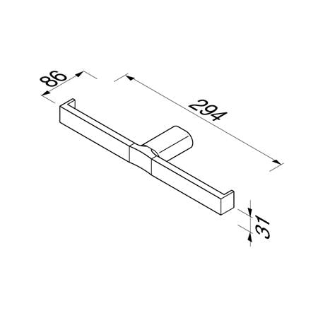 Geesa Wynk Toiletrolhouder Dubbel Chroom