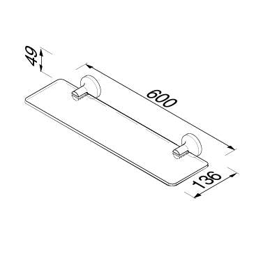 Geesa Tone Planchet 60X14Cm Chr