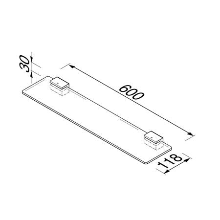 Geesa Aim Planchet 60 Cm Chroom