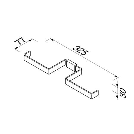 Geesa Aim Toiletrolhouder Dubbel Chroom