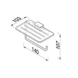 Geesa Aim Toiletrolhouder Met Planchet Chroom