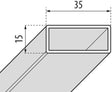 Novellini Rechthoekige Aluminiumb.15X35 H1950 Matchroom