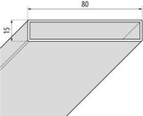 Novellini Rechthoekige Aluminiumb.15X80 H1950 Matchroom