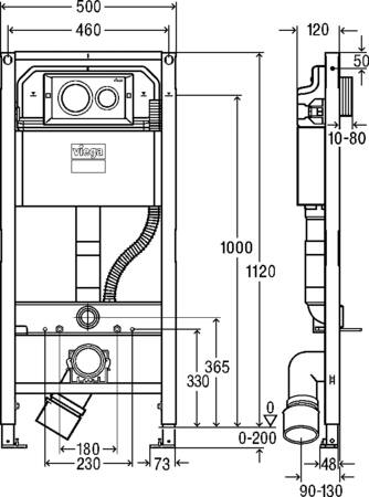 Viega Prevista Dry Wc-Element Visign For Style 20  (8522.12)