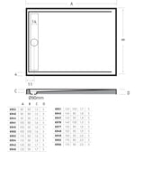 Xenz Easy Tray Douchevloer  120X90  Ebony