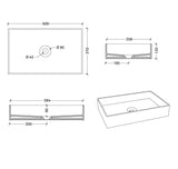 Xenz Coco Opbouwwastafel 60 X 37 Cm, Keramisch Zwart Mat