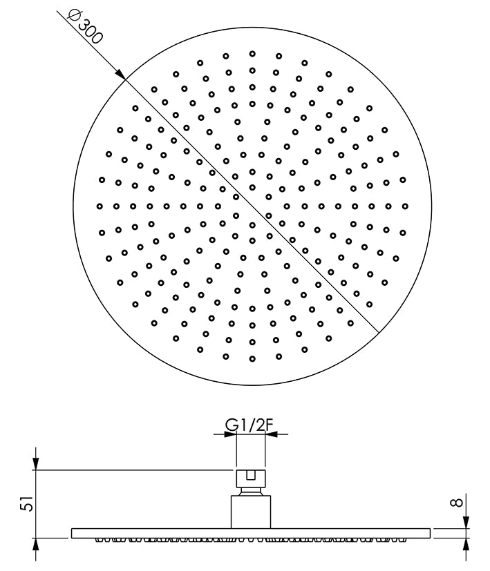 Xenz Meerprijs Extra Optie: Regendouche 30 Cm Pvd Coating Grafiet Geborsteld (=7587)