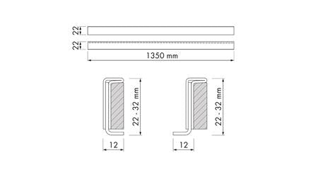 Easydrain Et-1300 - Rvs Afschot Profiel