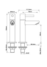 Wiesbaden Amador Fonteinkraan Xl 1/2'' Mat Zwart