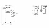 Wiesbaden Alonzo Zeepdispenser Geborsteld Messing